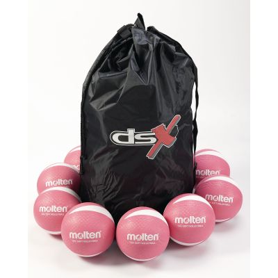 MOLTEN VOLLEYBALL PINK P12 PLUS BAG