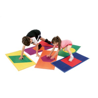 COLOUR AND SHAPE MATS SET OF 6