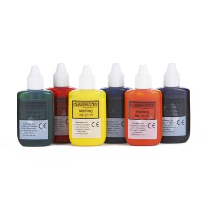 MARBLING INK ASS STD COLS 6X25ML BOTTLES