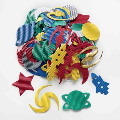 CORRUGATED DIE CUT SHAPES PK - SPACE