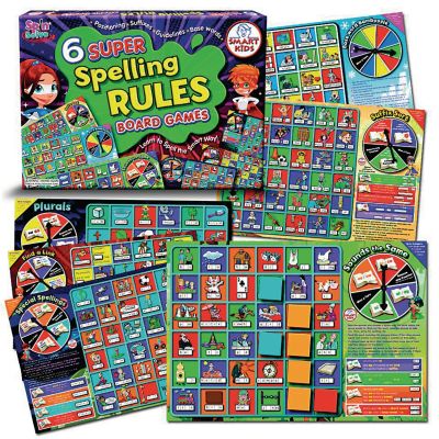 6 SUPER SPELLING RULES BOARD GAMES