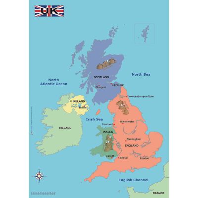 SIMPLE MAP OF THE UK