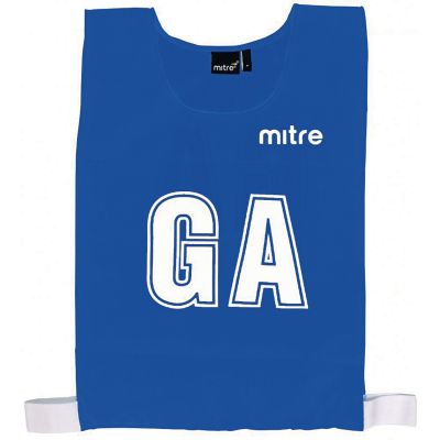 MITRE NETBALL BIB ROYAL BLUE UPTO 38INCH