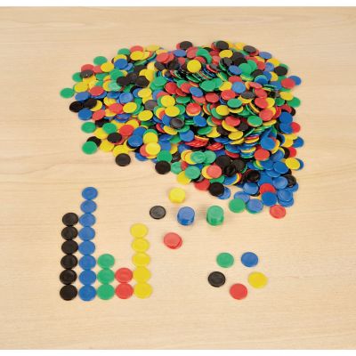 PLASTIC COUNTERS 22MM (PKT OF 500)