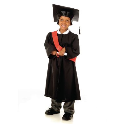 GRADUATION GOWN BLACK 3-5 YEARS