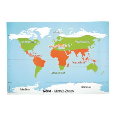 WORLD CLIMATE ZONES MAP