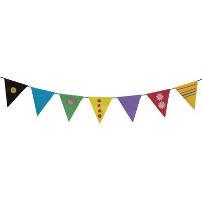 PLAIN ASSORTED BUNTING PACK 120