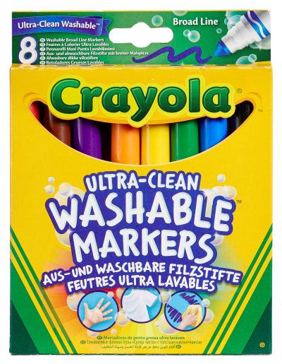 CRAYOLA WASHABLE BROAD MARKERS