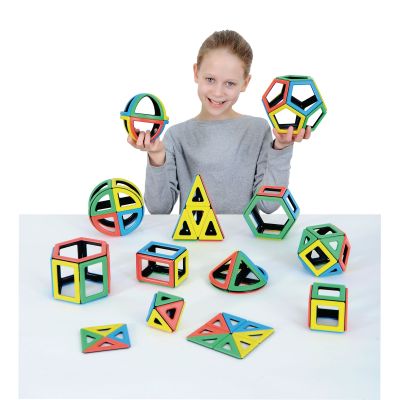 MAGNETIC POLYDRON MATHEMATICS SET