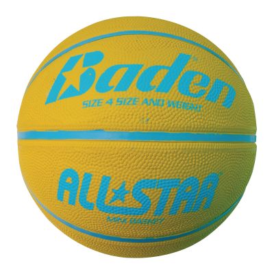 BADEN ALL STAR BASKETBALL SIZE 4 YEL-BLU