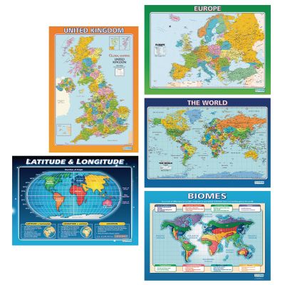 MAPS POSTER PACK OF 5