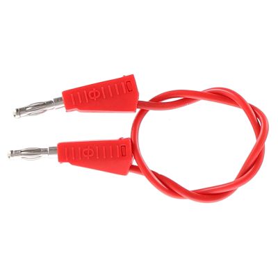 4MM STACKABLE PLUG LEAD 250MM - RED