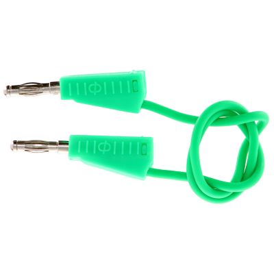 4MM STACKABLE PLUG LEAD 250MM - GREEN