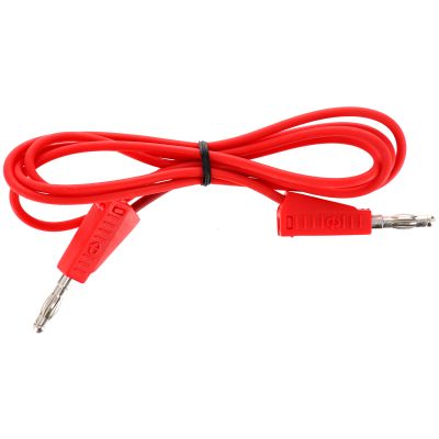 4MM STACKABLE PLUG LEAD 1000MM - RED