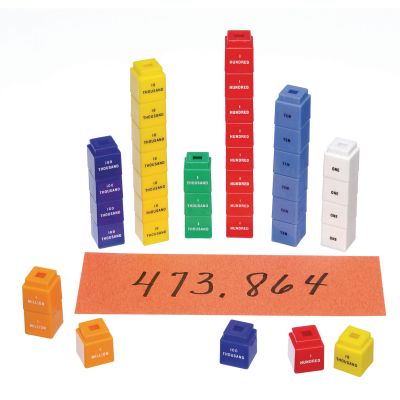 UNIFIX CUBES PLACE VALUE TO A MILLION