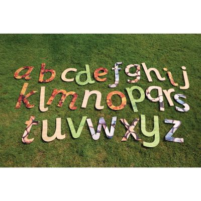 GIANT INDOOR OUTDOOR NATURAL LETTERS