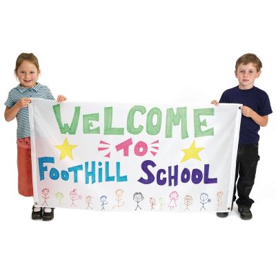 BIG NYLON BANNER SET OF 2