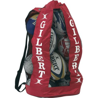 GILBERT BREATHABLE BALL BAG RED 12 BALLS