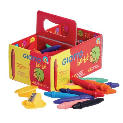 GIOTTO BEBE SUPER WAX CRAYONS P40