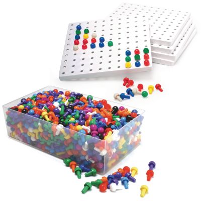 PACK OF 5 PEG BOARDS PLUS 1000 PEGS