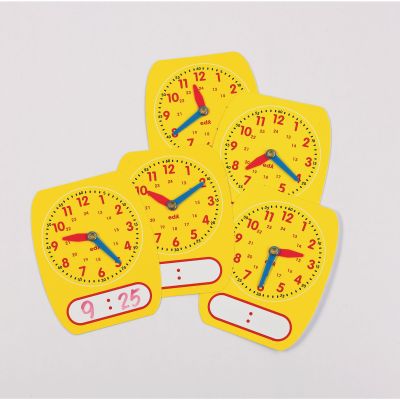 WRITE ON WIPE OFF CLOCK DIAL 24 HOUR PK5