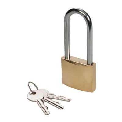 BRASS PADLOCK 38MM LONG SHACKLE