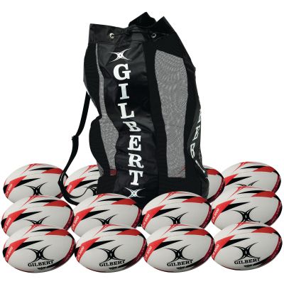 GILBERT G-TR3000 RUGBY BALL SZ3 P12 BAG