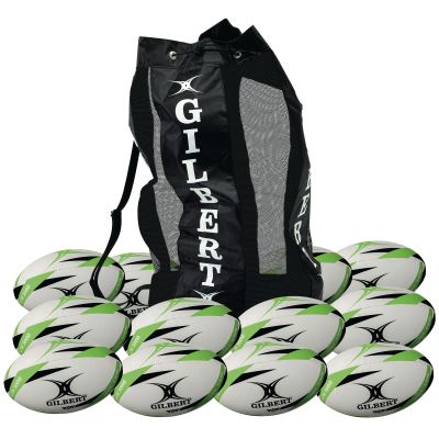 GILBERT G-TR3000 RUGBY BALL SZ4 P12 BAG