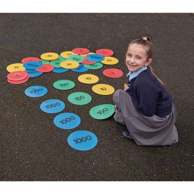 INDOOR/OUTDOOR PLACE VALUE COUNTER MATS