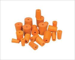 STOPPERS RUBBER ONE HOLE BOTTOM DIA 40MM