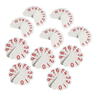 DOUBLE SIDED NUMBER FANS PK10