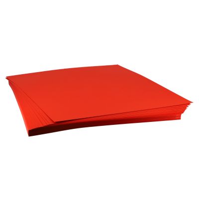 230 MICRON COLOURED CARD 520X640MM RED