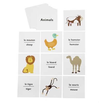 FRENCH DICE CARDS - ANIMALS