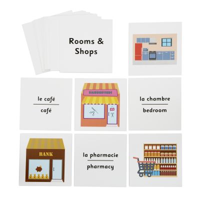 FRENCH DICE CARDS - HOUSE-SHOPS