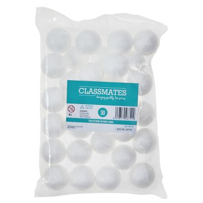 POLYSTYRENE SPHERES 40MM PK30