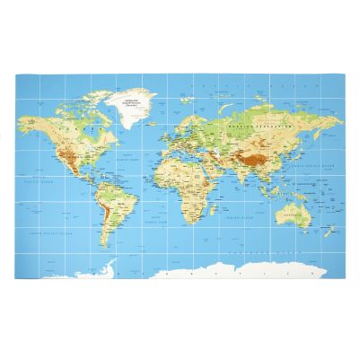 EARL WORLD MAP FLOOR MAT