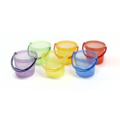 TRANSPARENT COLOURED BUCKETS