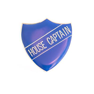 HOUSE CAPTAIN SHIELD BADGE- NAVY BLUE