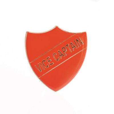 VICE CAPTAIN SHIELD BADGE- RED