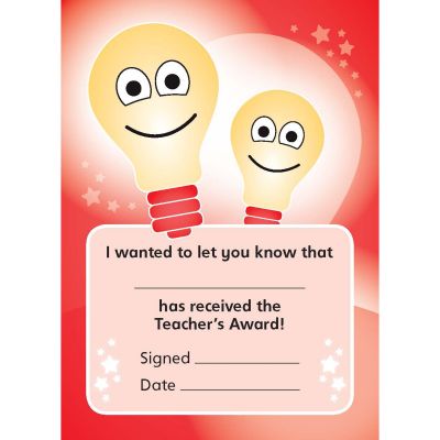 TEACHERS AWARD REWARD NOTES