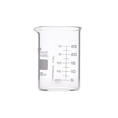 BEAKER LOW FORMSPOUT BORO GLASS GRAD25ML