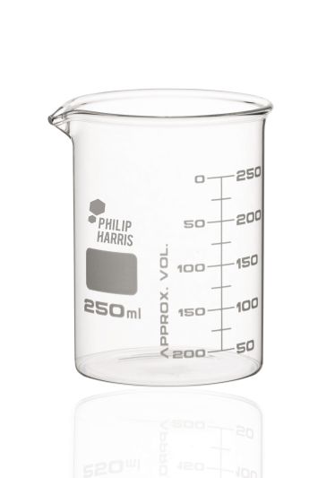 BEAKER SQUAT FORM WITH SPOUT 250ML PK12