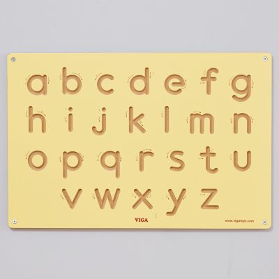 LOWERCASE LETTERS WOODEN BOARD