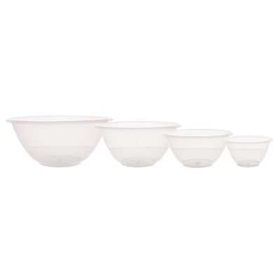 PLASTIC MIXING BOWLS ASSORT SIZES PK 4