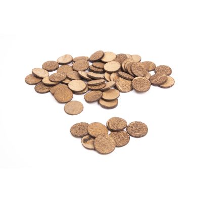 COCONUT SHELL DISCS - NATURAL 35MM 250G