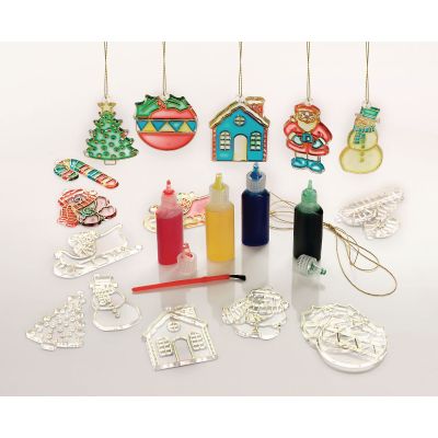 GLASS PAINTING CHRISTMAS SET