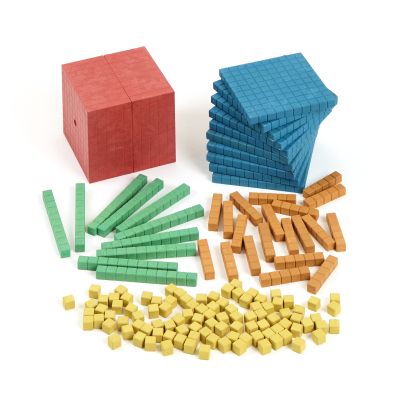 COLOURED DIENES BASE TEN SET