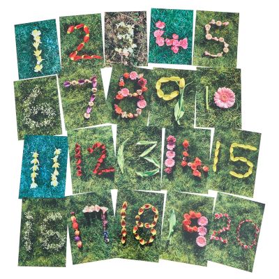 NATURAL SPRING-SUMMER NUMBER CARDS