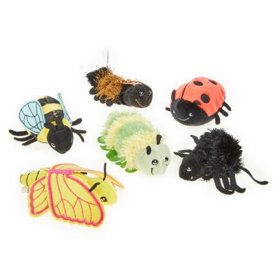 MINI BEASTS FINGER PUPPETS PK 6