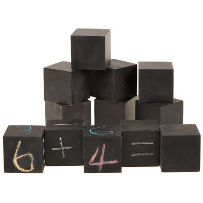 CHALKBOARD CUBES PACK 12